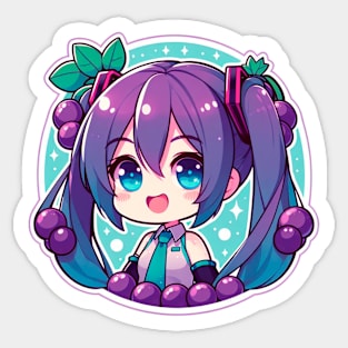 Hatsune Miku grape Sticker